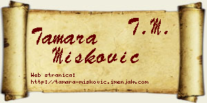 Tamara Mišković vizit kartica